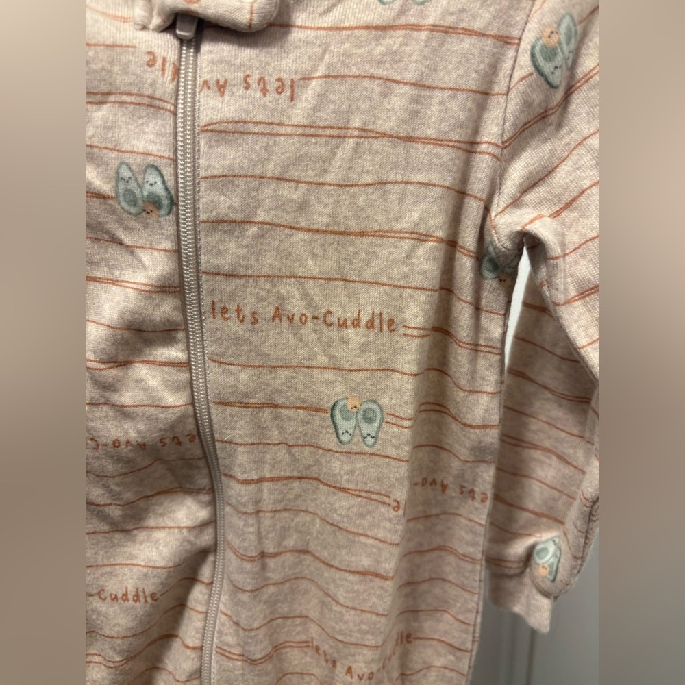 Gerber Avacado Striped One Piece Pyjamas - Picture 4 of 5